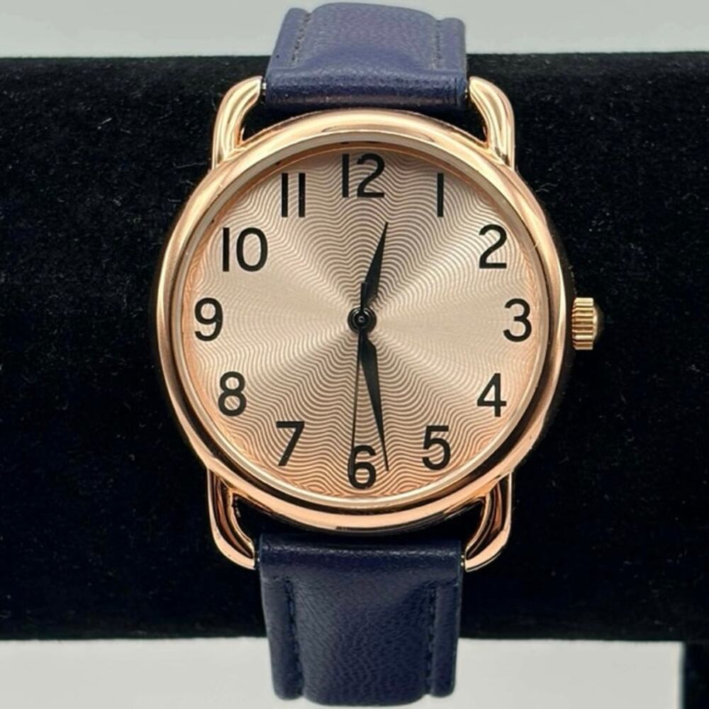 Blue & Rose Gold Watch
